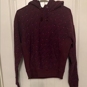 Champion Burgundy Reverse Weave Hoodie